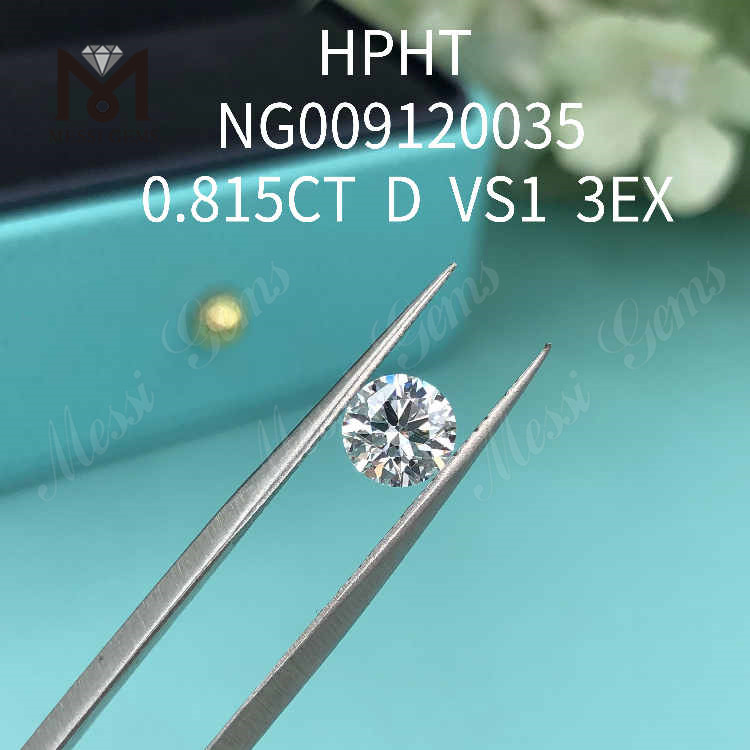0.815 カラット D VS1 ラウンド ラボ クリエイト ダイヤモンド 価格 3EX