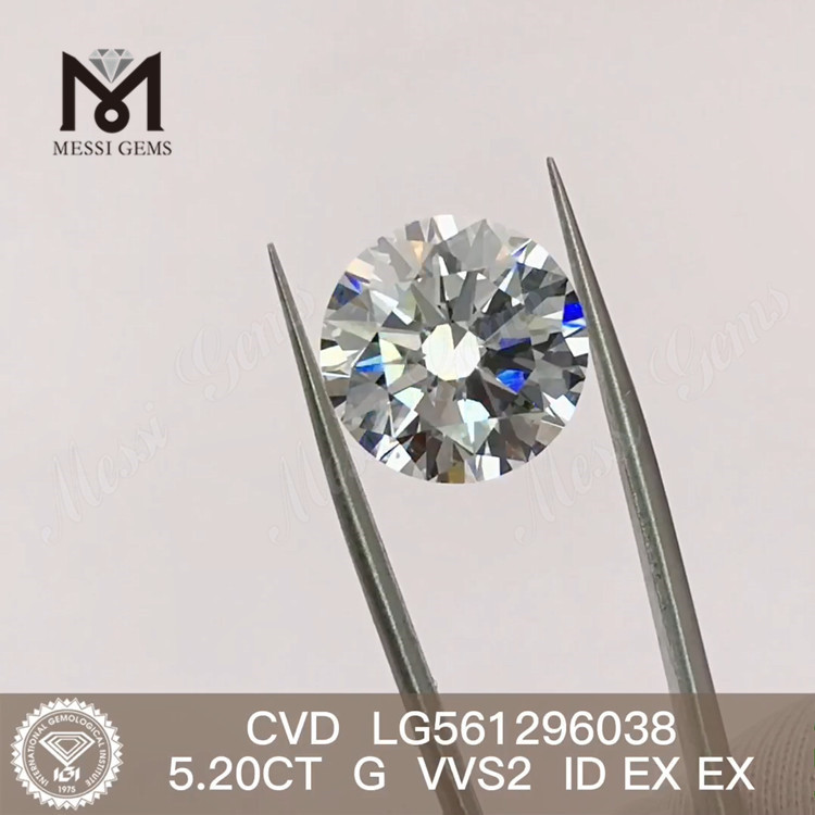 5.20CT G VVS2 ID EX EX 合成ダイヤモンド CVD LG561296038 