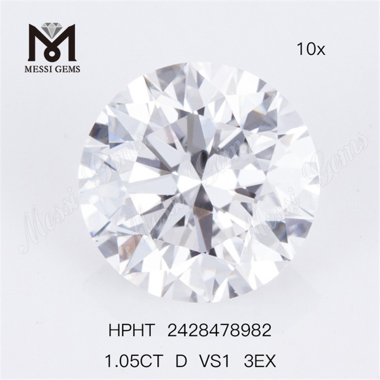1.05CT D VS1 3EX RD カット ルース ラボ ダイヤモンド ホワイト ルース ラボ ダイヤモンド