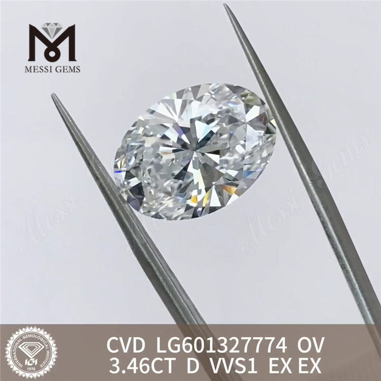 3.46CT D VVS1 ov Cvd ダイヤモンド オンライン LG601327774 