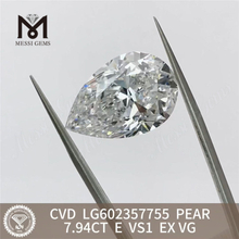 7.94CT E VS1 EX VG PEAR Cvd ダイヤモンド販売のための経済的な輝き宝石商丨Messigems LG602357755