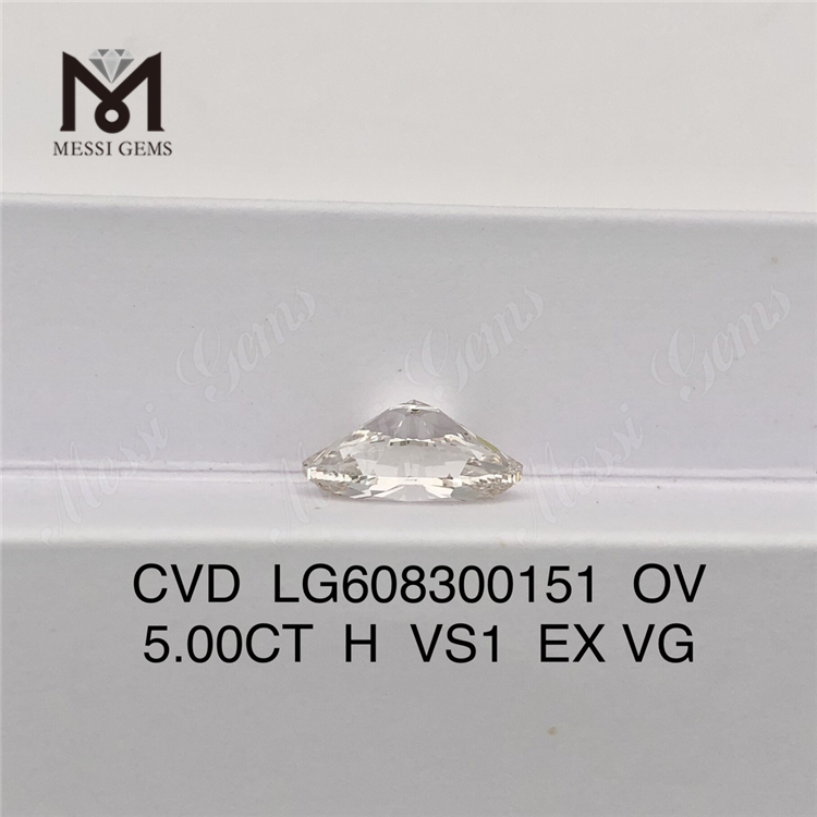 5.00CT H VS1 EX VG OV 作成ダイヤモンド販売用 IGI 認定ブリリアンス丨Messigems LG608300151 