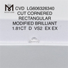 1.81CT D VS2 EX EX CVD 長方形 igi ダイヤモンド コレクションを購入丨Messigems LG606326340