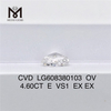 4.6ct IGI 認定ダイヤモンド E VS1 OV CVD ダイヤモンド光学的完璧丨Messigems LG608380103