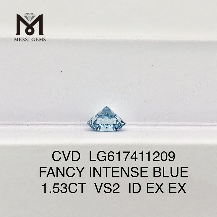1.53CT VS2 ID ファンシー インテンス ブルー IGI 認定ラボ ダイヤモンド丨Messigems CVD LG617411209