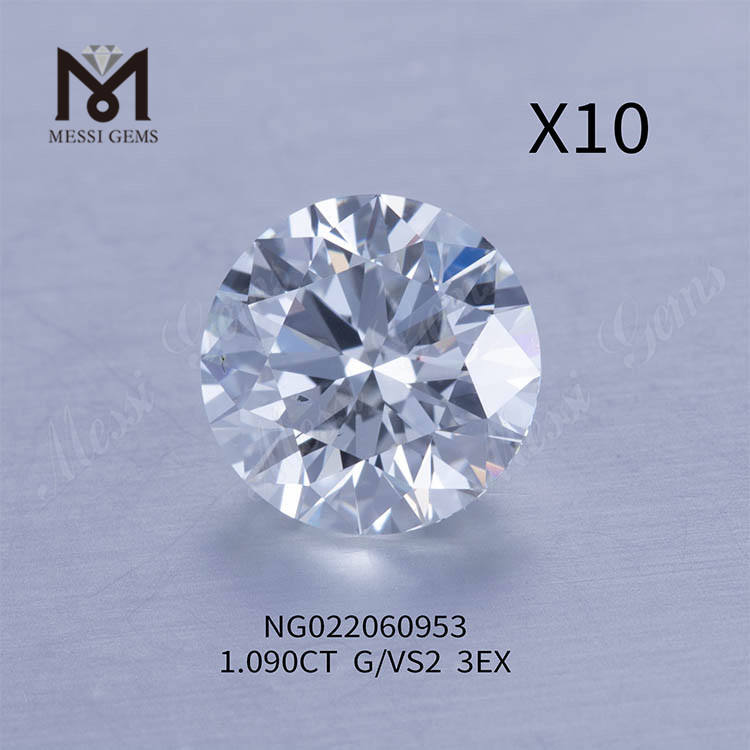 1.090ct G 卸売ルース ラボ グロウン ダイヤモンド VS2 EX