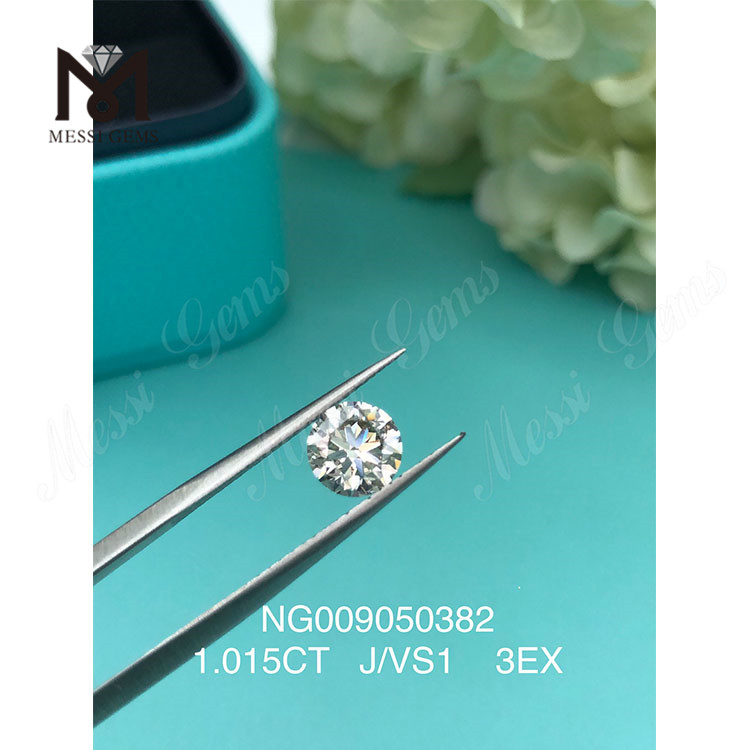 RD EX カット ラボ ダイヤモンド 1.015ct J カラーグレード VS1