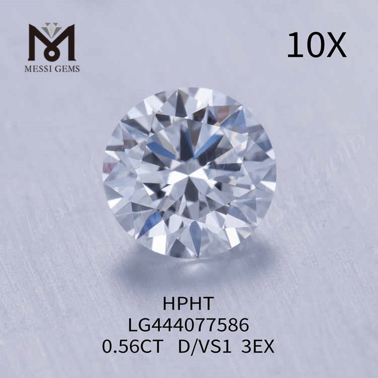 0.56CT D /VS1RDラボダイヤモンド3EXIGI