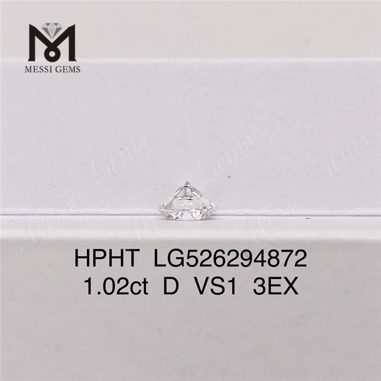 1.02ct HPHT ダイヤモンド D VS1 3EX 合成ダイヤモンド工場出荷時の価格