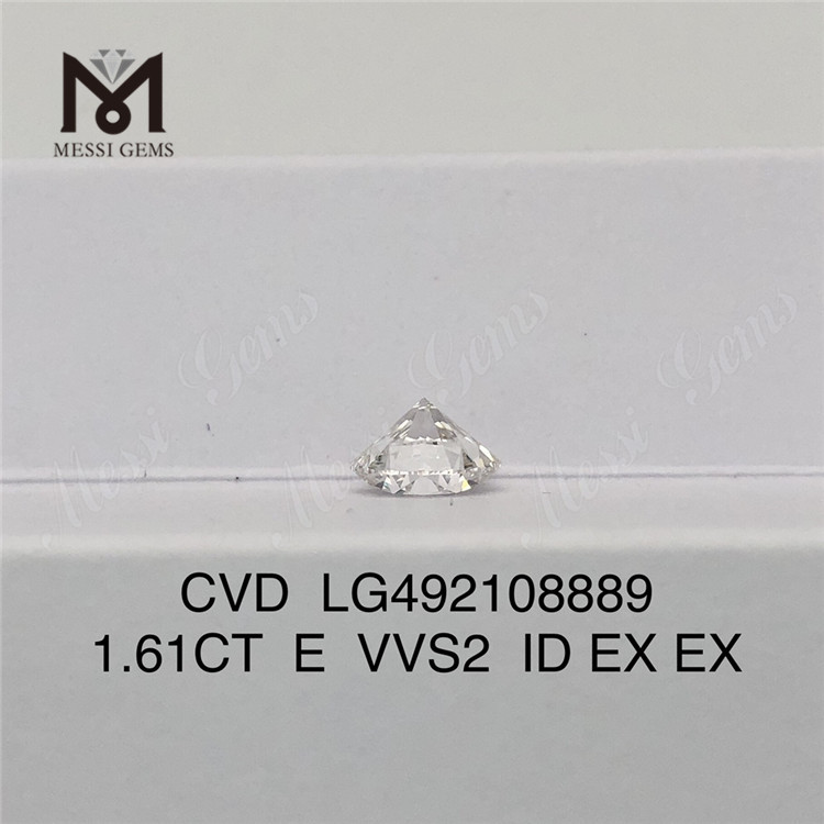 1.61ct E cvd ラボ ダイヤモンド vvs ラウンド EX ラボ ダイヤモンド 販売中