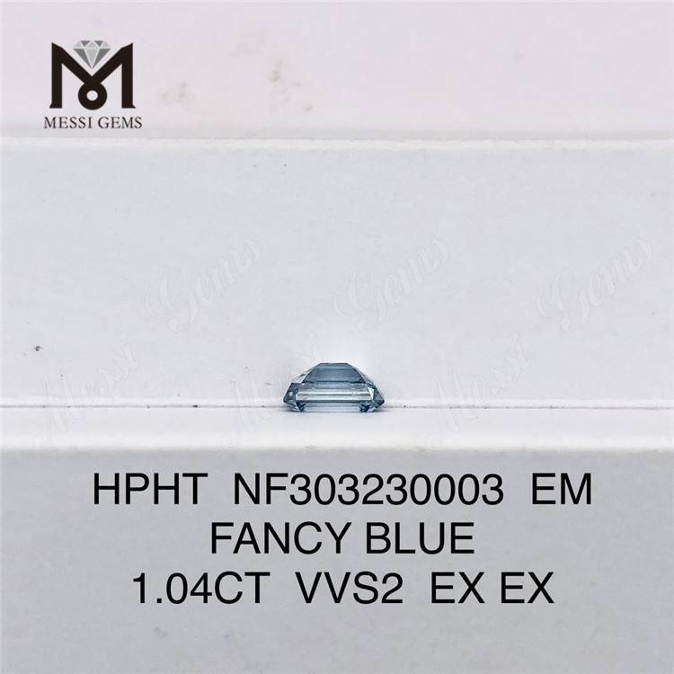 1.04CT ファンシー ブルー VVS2 EX EX EM 卸売ラボ作成ダイヤモンド HPHT NF303230003