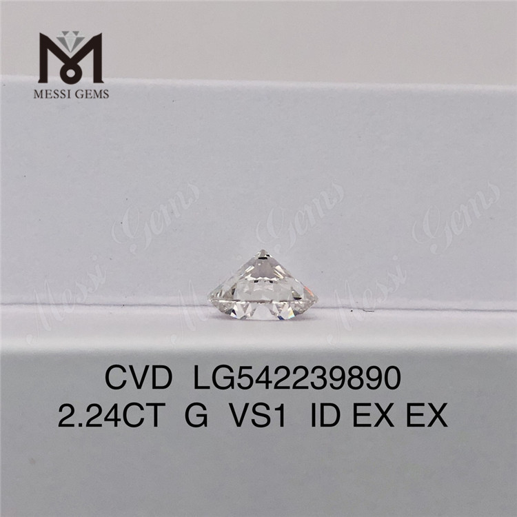2.24カラット CVDラボダイヤモンド G VS1 ラウンド 合成ダイヤモンド 3EX 格安価格