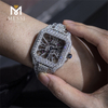 カジュアル ビジネス ファッション ミニマリスト トレンディな両面スケルトン 防水 スイス スタイル モアサナイト 腕時計