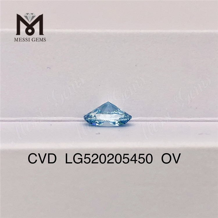 1.66CT OV ファンシー インテンス グリーニソン ブルー VS1 EX VG ラボ ダイヤモンド CVD LG520205450