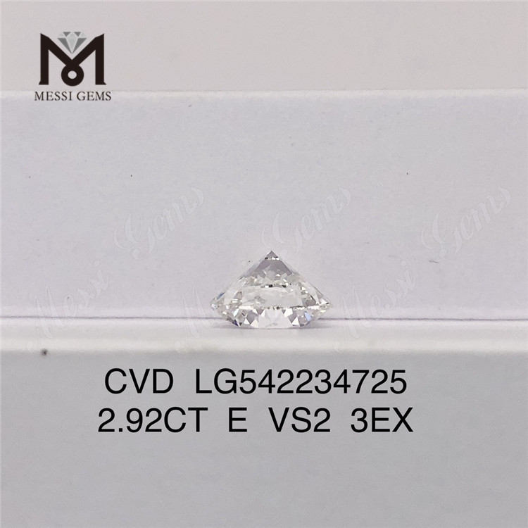 2.92CT E CVD ルース ダイヤモンド 卸売 RD hpht 合成ダイヤモンドs