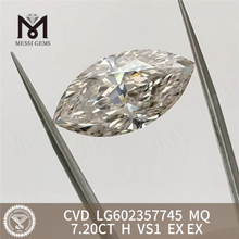 7.20CT H VS1 EX EX MQ 7ct 卸売 Cvd ダイヤモンド LG602357745