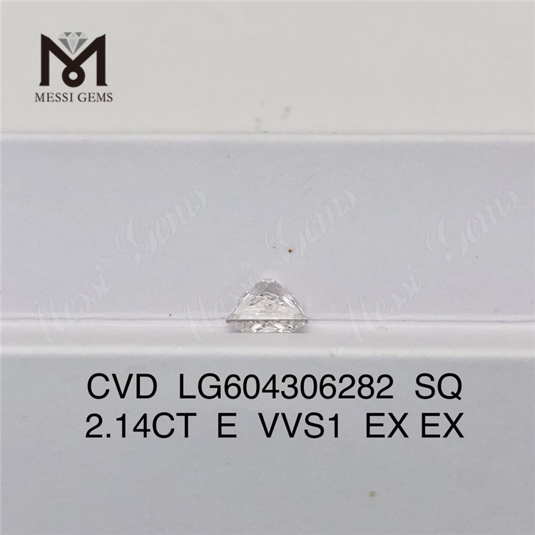 2.14CT E VVS1 SQ cvd ダイヤモンド Sustainable Choices LG604306282丨Messigems