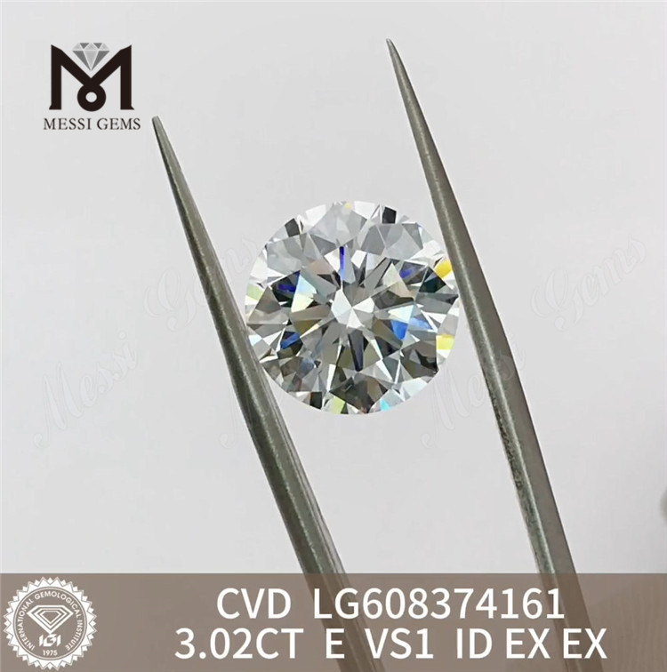 3.02CT E VS1 3 カラット CCVD ダイヤモンドの再販業者およびジュエリー デザイナー向けの価格丨Messigems LG608374161